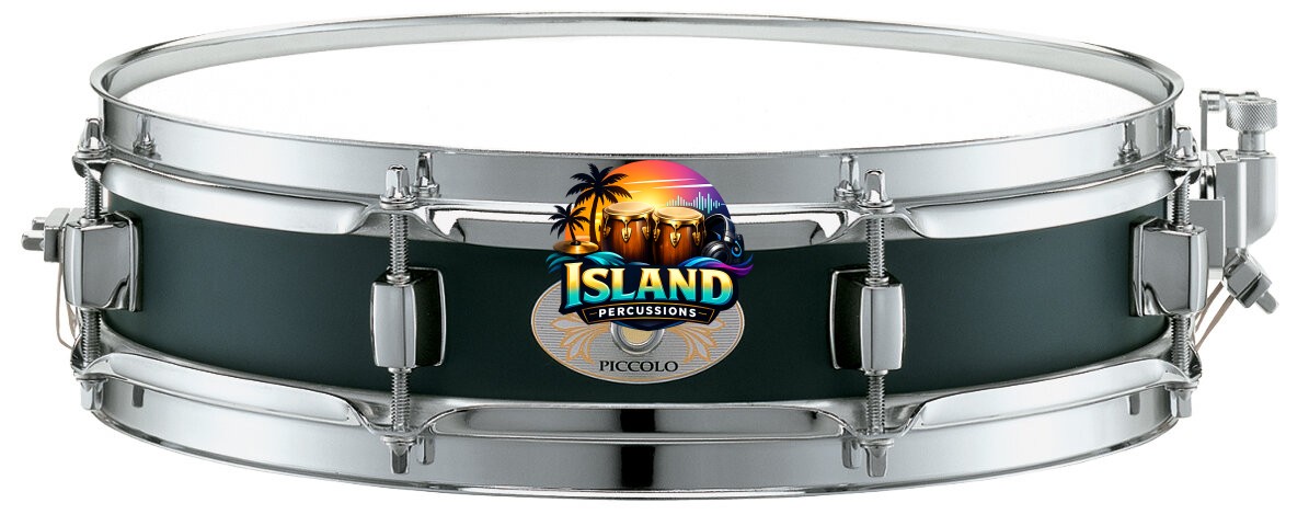 Pearl S1330B Black Steel Piccolo Snare Drum