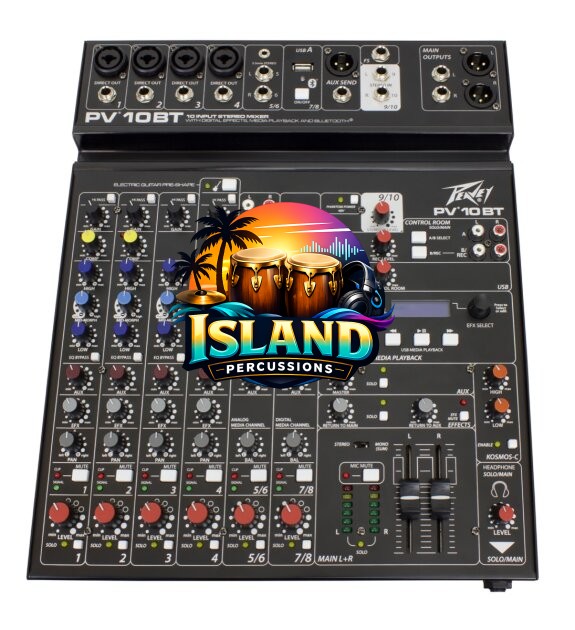 Peavey PV-10BT Stereo Bluetooth Mixer, 10-Channel