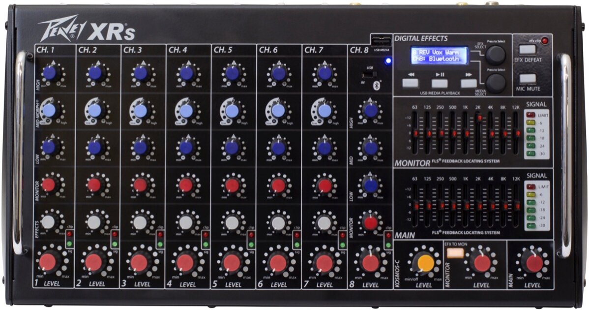 Peavey XR-S Powered Mixer, 8-Channel (1000 Watts)