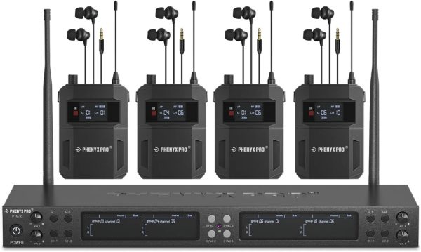 Phenyx Pro PTM-33-4B 500 UHF Mono Wireless In-Ear Monitor System