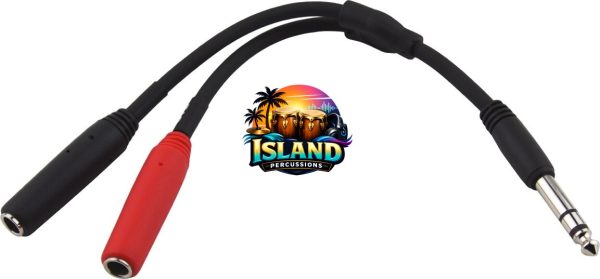 Pig Hog 1/4" Stereo to Dual 1/4" Mono Y-Cable