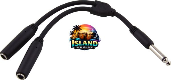Pig Hog 1/4" to Dual 1/4" Mono Y-Cable