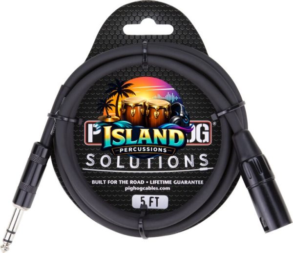 Pig Hog 1/4" TRS (Male) to XLR (Male) Adaptor Cable