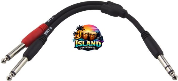 Pig Hog 1/4" TRS to Dual 1/4" Mono Y-Cable