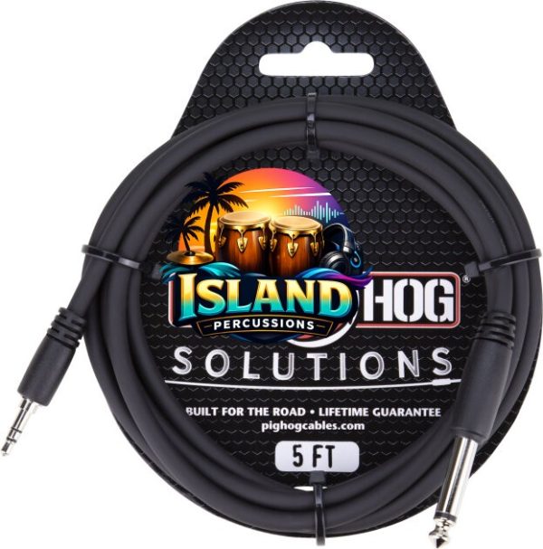 Pig Hog 1/4" TS (Male) to 3.5mm (Male) Adaptor Cable