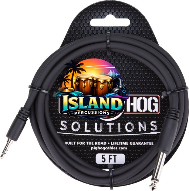 Pig Hog 1/4" TS (Male) to 3.5mm (Male) Adaptor Cable
