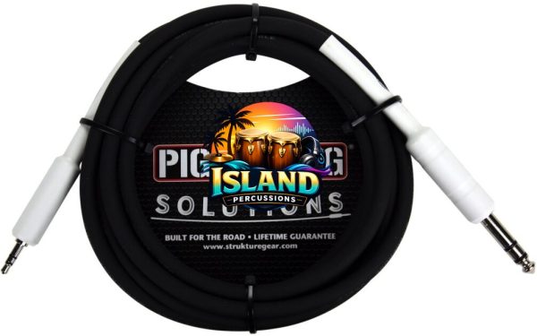 Pig Hog PX48J6 1/4" TRS (Male) to 3.5mm (Male) Adaptor Cable