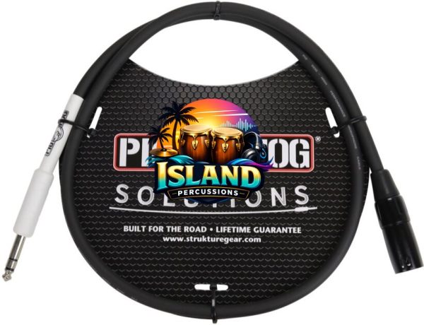 Pig Hog XLR (Male) to 1/4" TRS (Male) Adaptor Cable