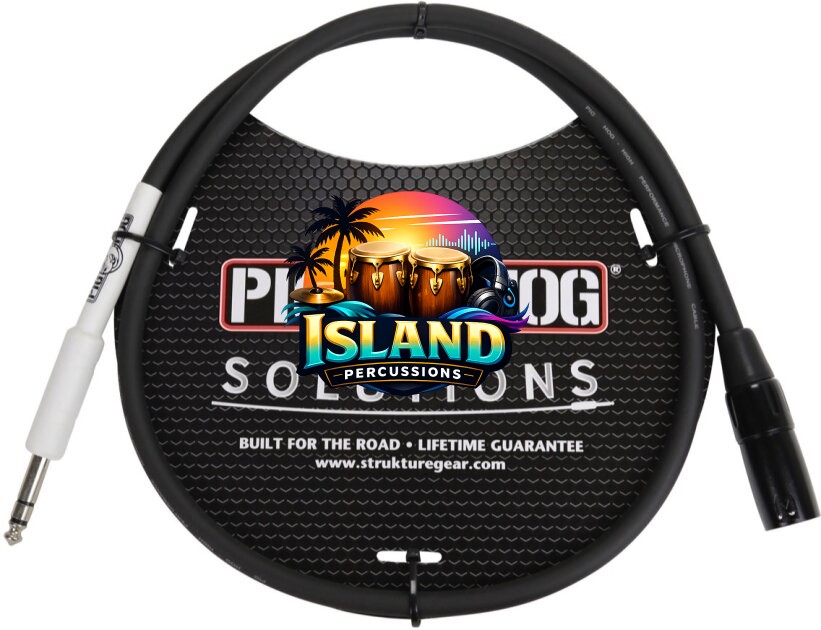 Pig Hog XLR (Male) to 1/4" TRS (Male) Adaptor Cable