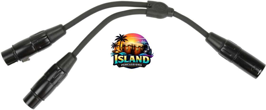 Pig Hog Y-Cable, XLR Male to Dual XLR Female