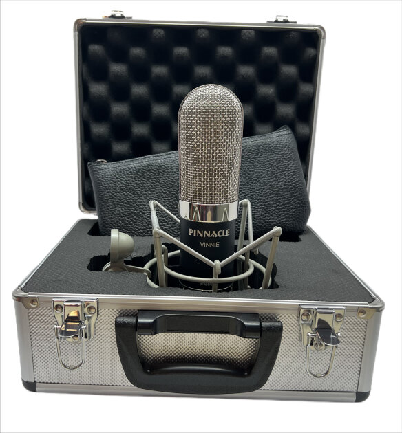 Pinnacle Microphones Vinnie Long Ribbon Microphone - Deluxe Package with Shock Mount and Case