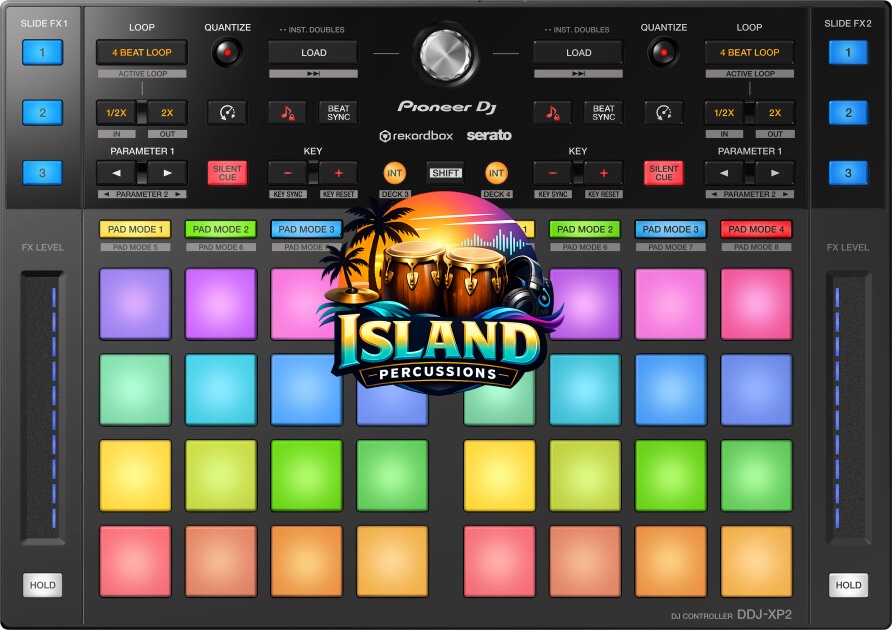 Pioneer DJ DDJ-XP2 DJ Sub Controller for Rekordbox DJ and Serato DJ