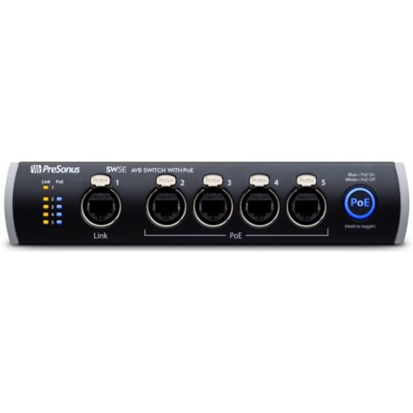 PreSonus SW5E 5-Port AVB Ethernet Switch with PoE