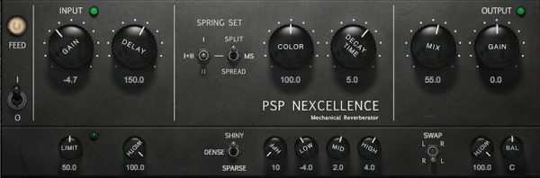 PSP Audioware Nexcellence Reverb Plug-in Software