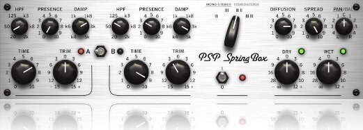 PSP Audioware SpringBox Reverb Plug-in Software