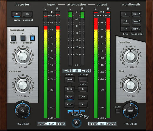 PSP Audioware Xenon Limiter Plug-in Software