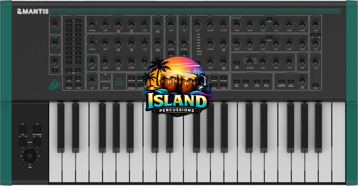 PWM Mantis Hybrid Analog Duophonic Synthesizer