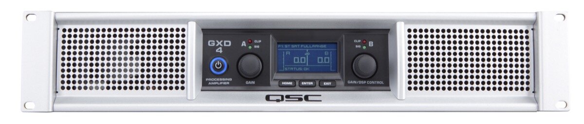 QSC GXD 4 Class D Power Amplifier with DSP (400 Watts)
