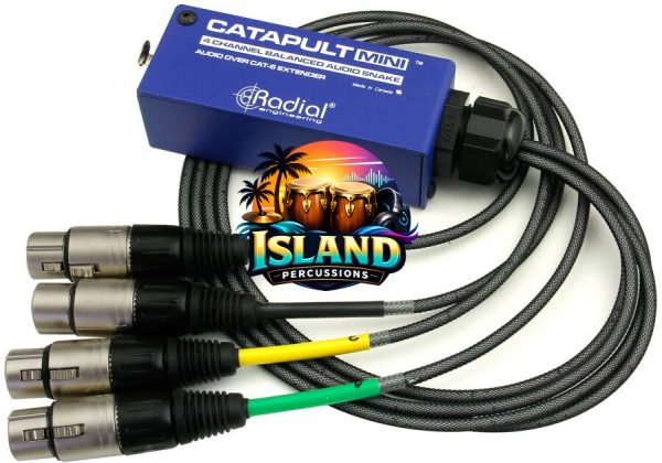 Radial Catapult Mini TX 4-Channel Audio Cat5 Snake Box (with 4 XLR-F Connectors)