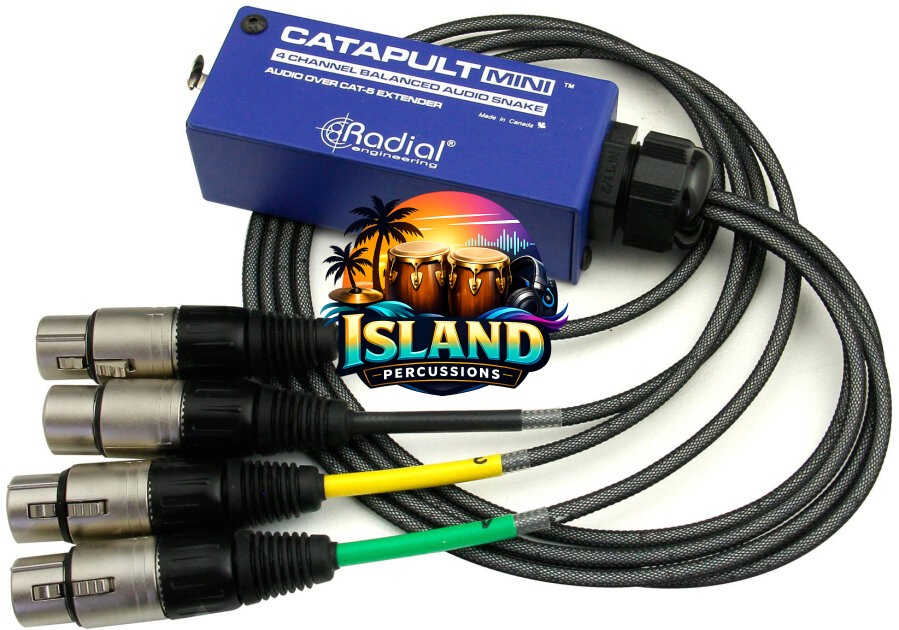 Radial Catapult Mini TX 4-Channel Audio Cat5 Snake Box (with 4 XLR-F Connectors)