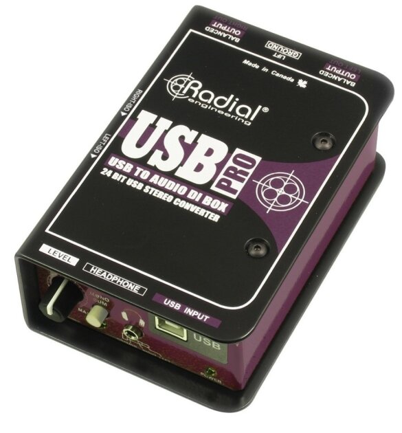 Radial USB-Pro Stereo USB Laptop DI
