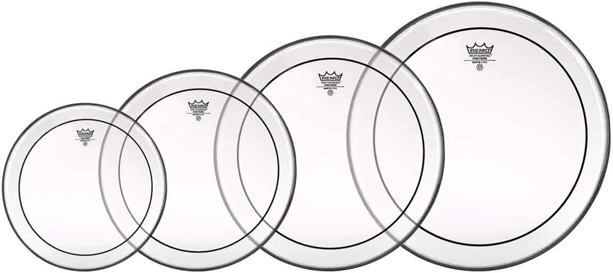 Remo Clear Pinstripe Tom Drumhead Pack