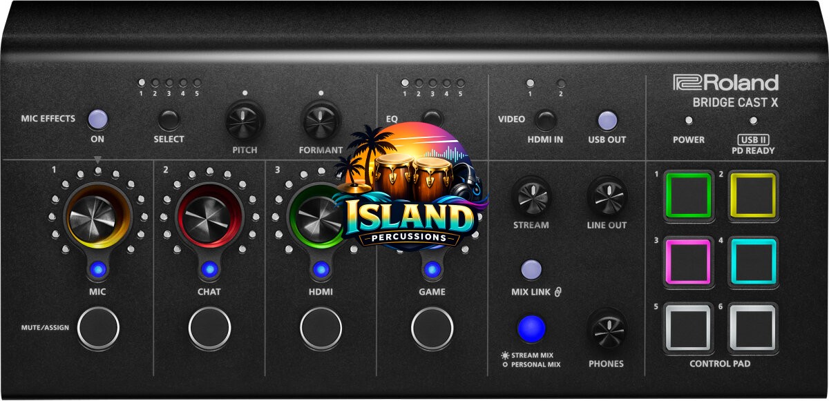 Roland Bridge Cast X Dual-Bus Gaming Audio Mixer and Video Capture