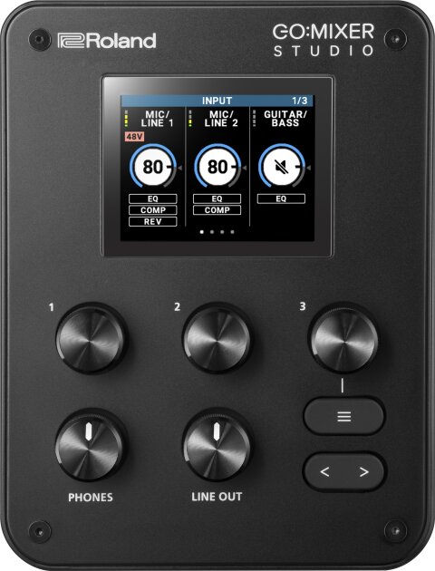 Roland GO:MIXER STUDIO Streaming Mixer and Audio Interface