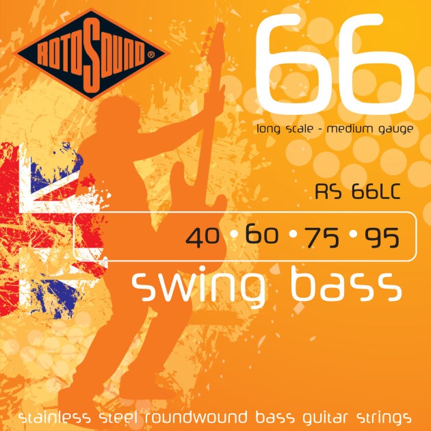 Rotosound Swing 66 Electric Bass Guitar Strings (Long Scale)
