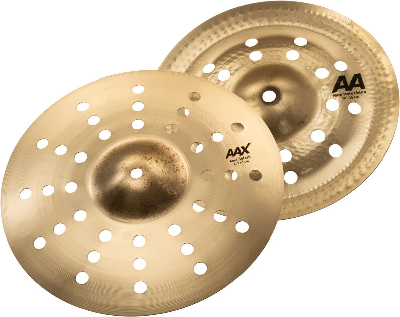 Sabian Mini Monster Stax 12" AAX Aero and 10" AA Mini Holy China Cymbals