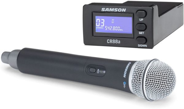 Samson Concert 88a Wireless Handheld Vocal Microphone with CR88a Receiver Module for XP310w/312w System