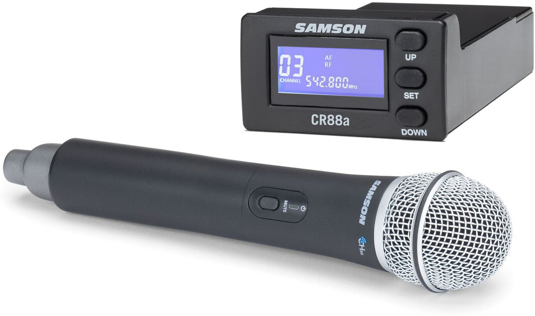 Samson Concert 88a Wireless Handheld Vocal Microphone with CR88a Receiver Module for XP310w/312w System