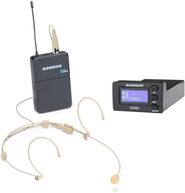 Samson Concert 88a Wireless Headset Microphone with CR88a Receiver Module for XP310w/312w System