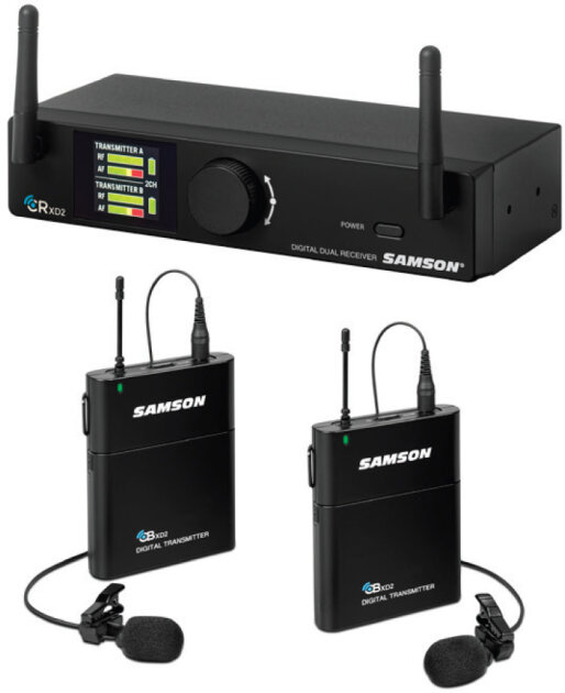 Samson Concert XD2 Presentation Dual-Channel Wireless Lavalier Microphone System