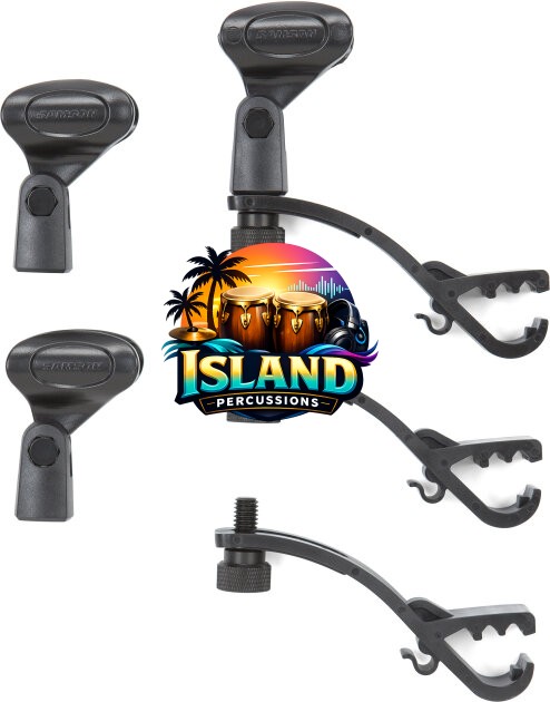 Samson DMC200 Drum Microphone Clip, 3-Pack