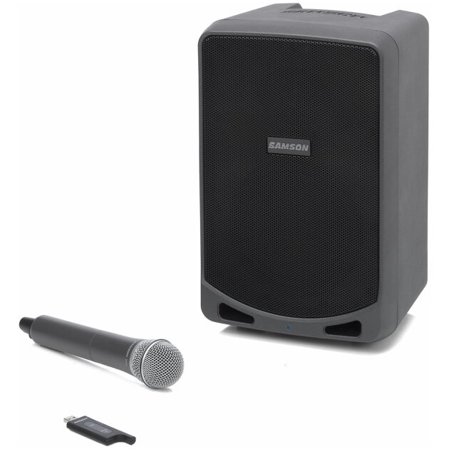 Samson Expedition XP106w Rechargeable Portable Bluetooth PA System with Wireless Handheld Mic