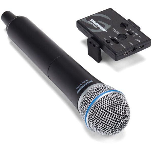 Samson Go Mic Mobile Receiver with Q8 Dynamic Handheld Microphone and Transmitter