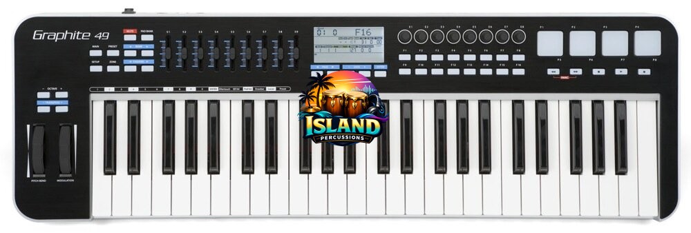 Samson Graphite 49 USB MIDI Keyboard Controller, 49-Key