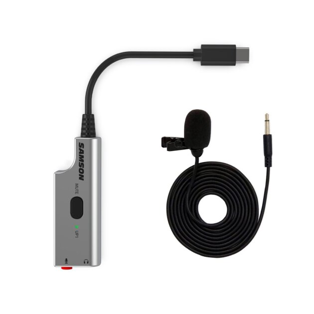 Samson LMU1 USB Broadcast Lavalier Microphone Bundle