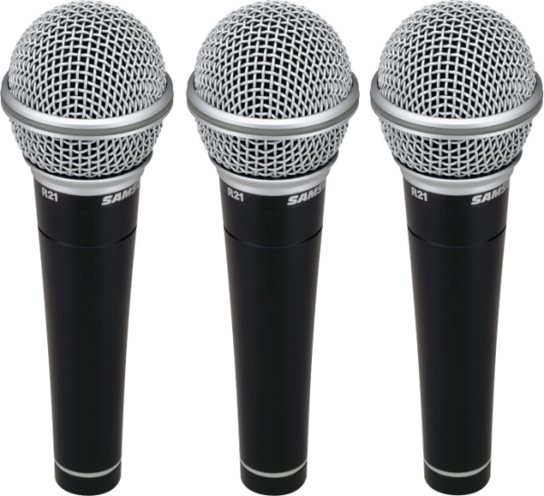 Samson R21 Vocal/Instrument Microphones (3-Pack)