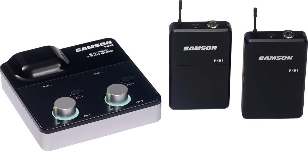 Samson XPD2m Two-Person Digital Wireless Microphone System with Headset & Lavalier Microphone