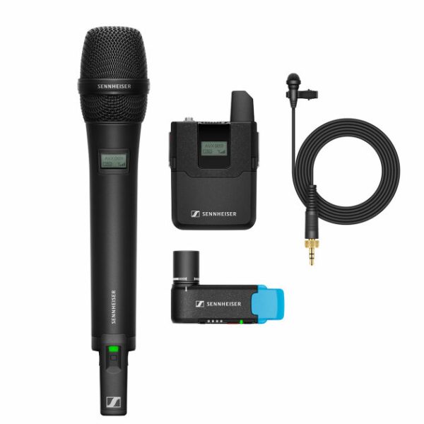 Sennheiser AVX Digital Wireless Interview Set Combination System with Lavalier and Handheld Microphones