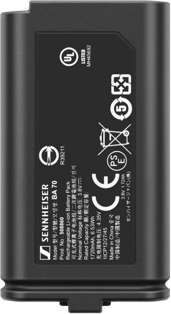 Sennheiser EW-D BA 70 Lithium-Ion Rechargeable Battery