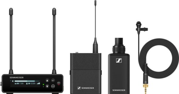 Sennheiser EW-DP Portable ENG Set Wireless Camera-Mount System with Omni Lavalier and Plug-On Transmitter