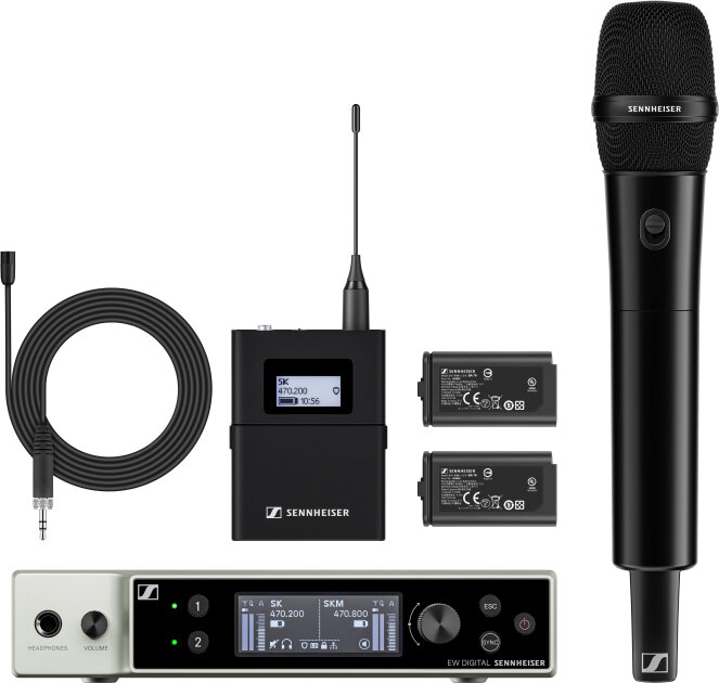 Sennheiser EW-DX MKE 2/835-S Dual Wireless Microphone Combo Set