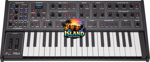 Sequential Fourm Compact Analog Keyboard Synthesizer