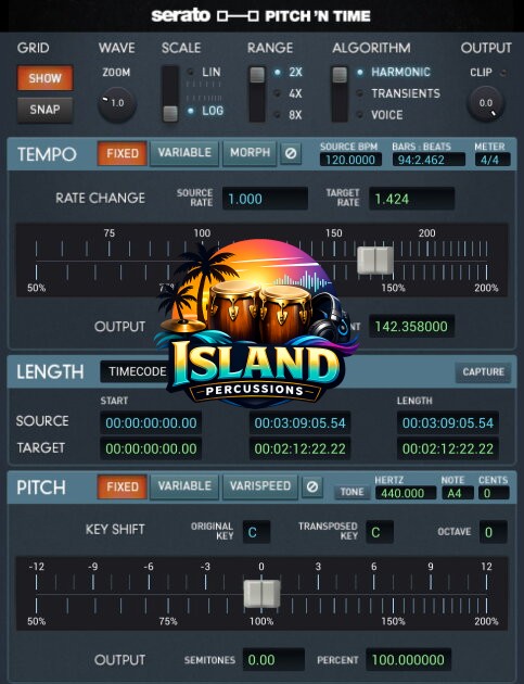 Serato Pitch 'n Time Pro Audio Plug-in Software
