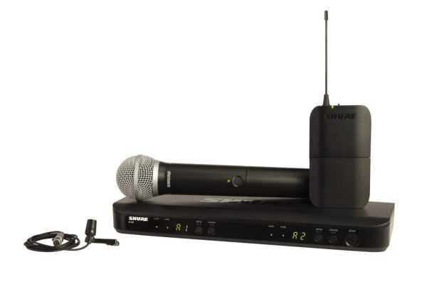 Shure BLX1288/CVL Combination Wireless CVL Lavalier and PG58 Handheld Microphone System
