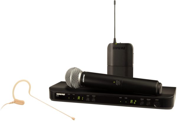 Shure BLX1288/MX53 Dual-Channel Combo Wireless System with SM58 Handheld Mic and MX153 Earset Mic
