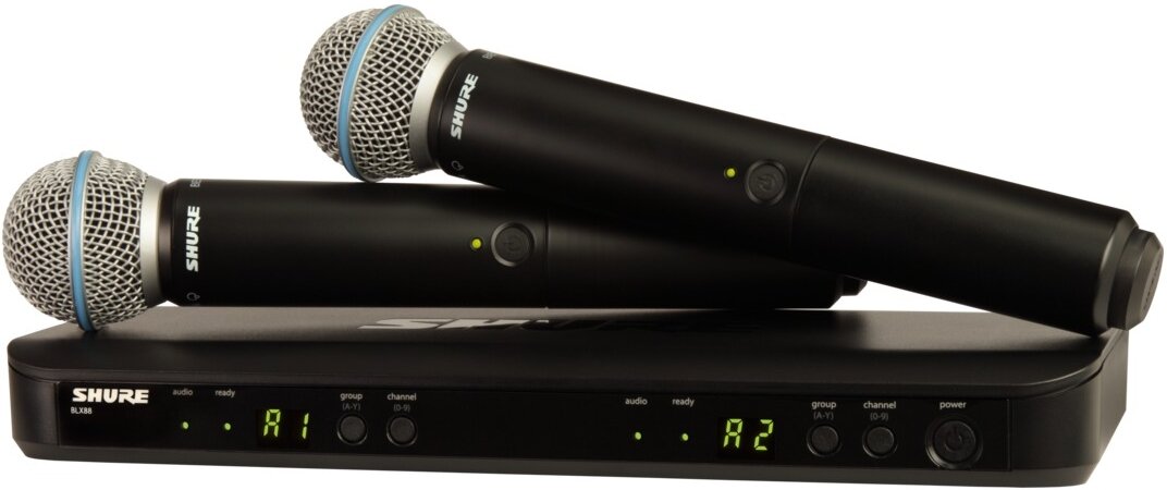 Shure BLX288/B58 Dual Handheld Wireless Beta 58 Microphone System